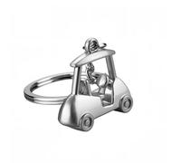 2 Pièces Porte-clés de Golf pour NISSAN QASHQAI E-Power 2021-2024 (J12), Porte Clés Voiturette de Golf Porte-clés en Alliage de Zinc pour Clés de Voiture,Silver