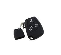 2 Pièces Porte-clés De Voiture À Distance En Caoutchouc De Silicone Protéger Le Support Du Couvercle De Coque Peau Porte-clés(Black)