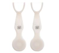 2 Pièces Porte- Dentaire en Y, Manche Ergonomique Blanc | Système Rechargeable Remplaçable, Nettoyage Doux des Gencives, Usage Maison et Déplacements