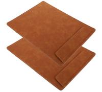 2 Pièces Porte-documents Cuir A4 Marron Pince