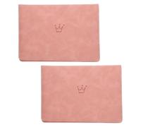 2 Pièces Porte-documents de Naissance Pu Rose, Protège-certificat
