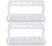 2 Pièces Porte-éprouvettes Science Portoirs Pour Tubes De Laboratoire Portoirs Pour Tubes De Sang Support De Tube De Sang Terrarium En Verre Plastique Haute Transparence Rougir