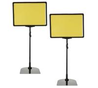 2 Pièces Porte-étiquette de Prix A4 pour Magasin, Support Jaune