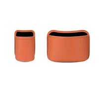 2 Pièces Porte Gobelet Voiture, pour Volkswagen Bora 2016-2018, Poche de Porte Multifonctionnelle, Boîtes et Seaux de Rangement, Cuir PU,Orange