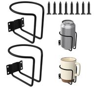 2 Pièces Porte-Gobelets De Voiture De Bateau, Acier Inoxydable Porte Gobelet Voiture, Support Gobelet Voiture avec Vis, Porte Bouteille Voiture, pour Marine, Camion, Remorque, Voiture, Yacht