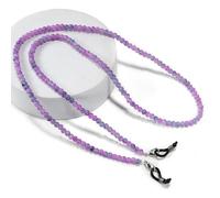 2 pièces Porte-Masque réglable, Laisse pour Lunettes de Lecture, Accessoire de mariée Vintage, Cadeau pour Elle (Perles de Perles/Cristal)