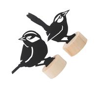 2 Pièces Porte-mémo Oiseau en Fer Noir, Support de Carte | Organisation Légère pour Prix, Numéros de Table, Comptoir D’accueil, Restaurant, Mariage et Décoration de Noël