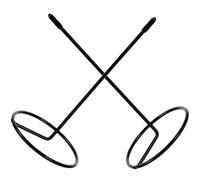 2 Pièces Porte-mémos de Bureau en Métal Noir, Stable et Poli | Mémos et Chèques, Surface Lisse, Usage en Salle de Réunion ou Boutique de Thé