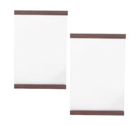 2 Pièces Porte-menu Magnétique A5 en Acrylique | Surface Transparente Claire, Structure PVC et Acrylique, pour Affiches, Notices et Mémos, Usage Bureau
