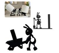 2 Pièces Porte-Papier Toilette Fourmi - Supports WC Amusants en Impression 3D, Décoration Salle de Bain Originale, Porte-Rouleau WC sans Perçage pour Toilettes, Salle d’Eau et Maison (D)