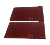 2 Pièces Porte-reçus en Cuir PU avec Pince Haute et Boucle Stylo | Tickets et Additions, Style Moderne Professionnel, Maintien Sûr au Comptoir, Format Portable