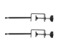 2 Pièces Porte-rouleau de Papier Réglable en Métal pour Table | Noir, Acier au Carbone, Support Stable Antidérapant, pour Atelier, Maison, Rouleaux Jusqu’à 7 Pouces