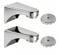 2 Pièces Porte Savon Aimanté, Support Savon Douche sans Perçage, Porte Savon Salle de Bain, 4 Couvercles Fleur, Noir/Argent/Blanc7.6x4.3x4.3cm (Argent)