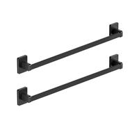 2 Pièces Porte-Serviette Salle de Bain, Barre Serviette Murale, Porte Serviette sur Pied Accessoire Salle de Bain, Organisateur de Serviettes Auto-adhésif sans Percage