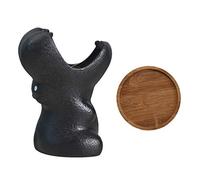 2 Pièces Pot De Fleur Jardinières en Céramique Porte-Crayon Hippopotame Pots D'intérieur pour Plantes Pots De Fleurs D'hippopotame Mini Succulente en Pot Animal Pupitre Bureau