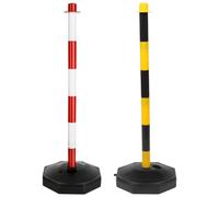 2 Pièces Poteau Séparateur de Circulation en Plastique | Éducation Routière et Conduite, Usage Mobile, Effet D'avertissement Renforcé, pour Isolation D'allée et Garage