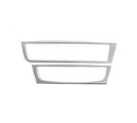 2 Pièces pour A6 C7 A7 2012-2018 Voiture Console Climatiseur CD Panneau Décoration Couverture Garniture Intérieur en Acier Inoxydable Accessoires Autocollant Garniture