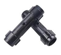 2 pièces pour connecteur de pagaie de 28 mm, tube de menuiserie de canoë en plastique ABS, kit de réparation fileté d'extension de pagaie de bateau et coupleur d'arbre Noir