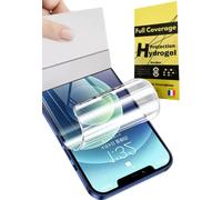 [2 Pièces] Pour Iphone 14 Pro 6.1"" - Films De Protection D'écran Hydrogel 3d Avec Support Téléphone Doigt Pour Selfie Anti-Choc Compatible Coques Tpu Film Protecteur Tpu Souple