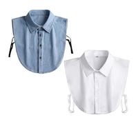 2 Pièces Pour Les Faux Colliers Pour Femmes, Les Colliers Simples Et Polyvalents, Les Colliers Amovibles, Les Accessoires De Vêtements Et Les Faux Colliers Pour Les Chemises.