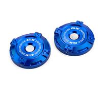 2 pièces pour R1300GS GS1300 R1300 GS R 1300GS Adventure ADV 2024 2025 2026 Accessoires moto Couvre-amortisseurs décoratifs en aluminium pour fourche avant R 1300 GS 1300gsa GSA (Bleu)