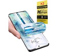 [2 Pièces Pour Samsung Galaxy S - Films De Protection D'écran Hydrogel 3d Avec Support Téléphone Pour Selfie Anti-Choc Compatible Coques Film Protecteur Tpu Souple (S20 Ultra)