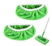 2 pièces pour swiffer humide, serviettes en microfibre réutilisables, moppy lavable pour usage humide et sec, 25,4 x 11,5 cm, pour le nettoyage des sols durs, sols en bois