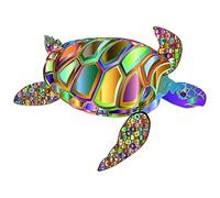 2 pièces pour tortue de mer camping-car autocollants de voiture moto décalcomanie vinyle drôle personnalité autocollants étanches 13 cm x 9.8 cm valise pour ordinateur portable accessoires de camion