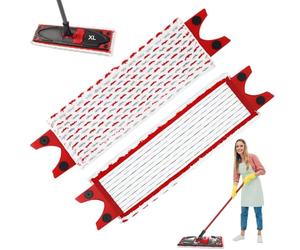 2 Pièces pour Vileda UltraMax XL Balai Serpillière Recharge Microfibre Kit,51x14cm pour Vileda Ultramat XL 2en1 Absorbante Recharge, pour Taches de Nettoyage, Lavage Sol