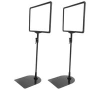 2 Pièces Présentoir à Affiches A4 Réglable 13,8 à 23,6 Pouces | Support pour Tableau D'affichage, Base Antidérapante Métal, Double Face, Usage Retail et Point