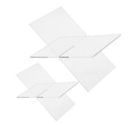 2 Pièces Présentoir à Livres en Acrylique, Stable | Support Transparent, Usage Polyvalent, Entretien Facile, Style Moderne, Rangement Soigné pour Table et Espace de Travail
