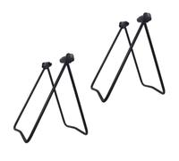 2 Pièces Présentoir à Vélos U Pliable, Support de Rangement, Fer | Usage Extérieur, Ressort Assisté, Facile à Ranger, Ne Se Déforme Pas, pour Vélo de Route ou Vtt