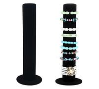 2 Pièces Presentoir Bracelet Vertical, Porte Bracelet Velours, Presentoir Chouchou, Forme Barre en T, Toucher Épais, Doux et Délicat, pour Serre-Tête, Bracelet, Bijoux, Montre, Boutique, Maison