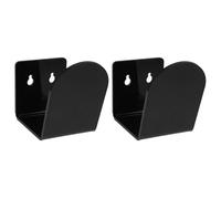 2 Pièces Présentoir Mural Acrylique Noir pour Moufles de Baseball | Installation Rapide, Évite la Déformation, Rangement Vertical, Décoration Sportive Moderne pour Chambre