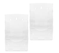 2 Pièces Présentoir Mural en Acrylique pour Brochures et Documents | Montage Mural ou Pose à Plat, Léger et Compact, pour École, Maison, Administration