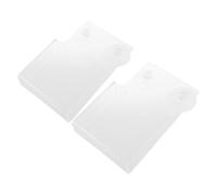 2 Pièces Présentoir Porte-documents Mural en Acrylique Transparent | Design Moderne Clair, Fixation sans Perçage, Rangement pour Notes et Courrier, Usage en Bureau ou Vitrine