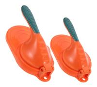 2 Pièces Presse à Pâte Manuelle en PP, Outil pour Raviolis, Orange | Surface Antiadhésive, Pression Maximale, Nettoyage Facile, pour Pierogi et Empanadas, la Cuisine Pro