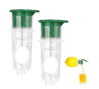 2 Pièces Presse-Citron à Vis, Nouveau Presse-Citron Manuel avec Filtre Intégré pour Agrumes Frais Oranges Boissons & Préparation de Cocktails (Vert)