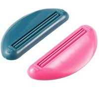 2 pièces Presse-Dentifrice Presser Tube de pâte à Dents cosmétiques nettoyant extrudeuse Pinces Distributeur de Dentifrice Pince à Dentifrice - aléatoire