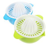 2 Pièces Presse Fruits Manuel pour Agrumes, Rapide, Plastique | Démontable, Trou de Filtre Unique, Facile à Utiliser et Nettoyer, Vert Clair Cuisine Quotidienne Couleur Aléatoire