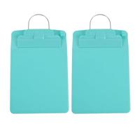 2 Pièces Presse-papiers A5 Vertical en Plastique Vert avec Crochet pour | Clips Multicouches et Élastiques, Panneau Rigide, Accès Rapide aux Documents de Transfusion, Usage Hospitalier
