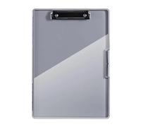 2 pièces presse-papiers bureau Double couche ouverture latérale fermoirs tient avec étui à stylo soins infirmiers dossier fournitures de pour Documents,Dessins(Dark Gray)