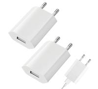 2 Pièces Prise Chargeur USB 5V/1A Embout, Adaptateur Secteur Universel Pour Téléphone, iWatch, Appareils Photo, Tablettes, MP3, eBook, IPad, IPod, Android, Xiaomi, Samsung, Huawei, S Ony, LG,Tablettes