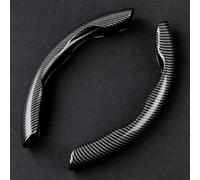 2 Pièces Processus Fibre Carbone Protection Volant Segmentée pour Honda CR-V 4 (IV) RM I 2012-2018,Cache Anti-Dérapant Protege Volant pour Voitures