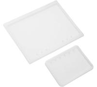 2 Pieces Professional Silicone Mould A5/A7, Shape Notebook Shape Transparent Cover Notepad Diy High Precision Easy Release Reusable