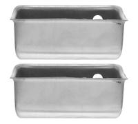 2 Pièces Protecteur de Condensateur en Acier Plastique Argenté | Protection Chocs et Corrosion, Usage Atelier ou Bricolage, pour Pompe à Air sans Huile