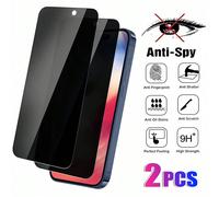 2 pièces Protecteur d'écran en verre trempé anti-espionnage 9H avec couverture complète, compatible avec Samsung Galaxy/Apple 16/Honor/Poco/Redmi et plus de modèles. Anti-chute, non fragile, anti-espi