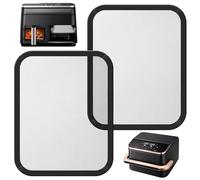 2 Pièces Protection Anti-éclaboussures en Acier Inoxydable à Mailles Fines pour Cosori Airfryer 8,5 L/Dual Blaze TwinFry 10 L, Accessoire de Friteuse à Air Chaud, Réutilisables