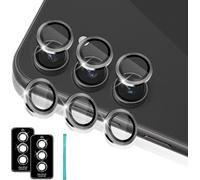 2 Pièces Protection De Lentille Puor Samsung Galaxy S23 Fe 5g Caméra Arrière Protecteur, Alliage Aluminium En Hd Verre Trempé 9h, Anti Rayures Protector Caméra Pour Tout Coque, Noir