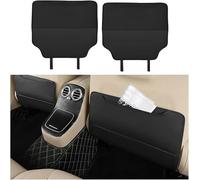 2 Pièces Protection Dossier Siège Auto pour Hyundai i30 PD 2017-2025 | Préserve l'arrière des sièges contre les traces de chaussures Offre une pochette pratique pour un rangement discret